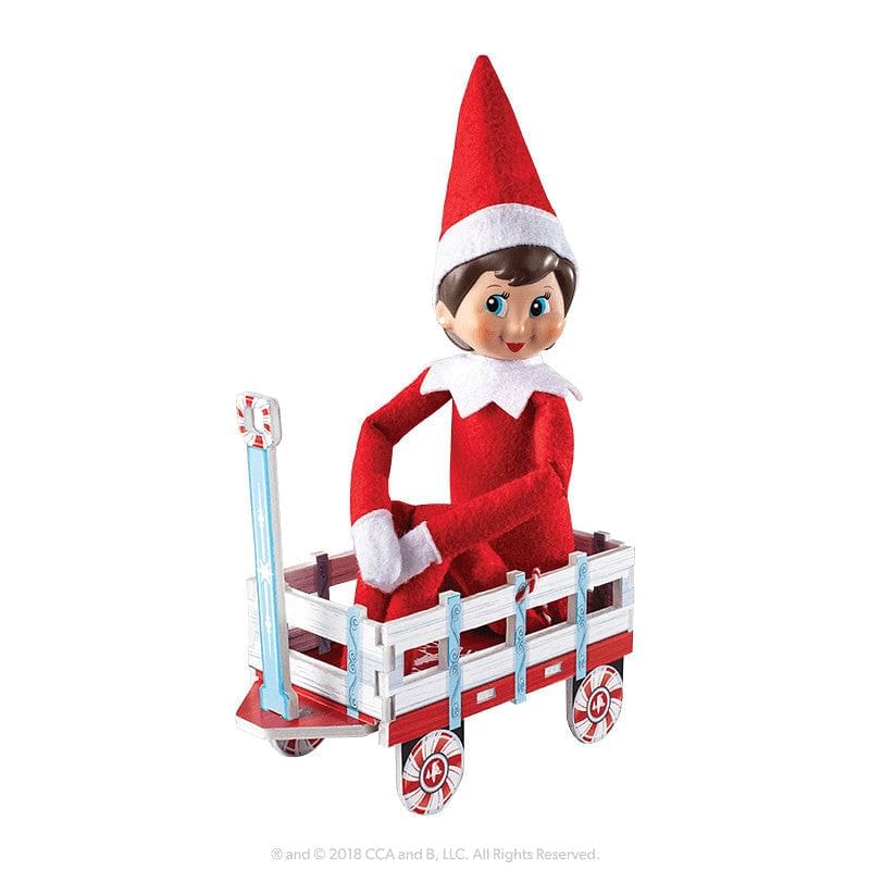 Orna-moments Scout Elf Wintery Wagon - Shelburne Country Store