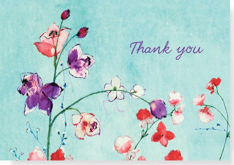 Boxed Thank You Cards: Fuchsia Blooms - Shelburne Country Store