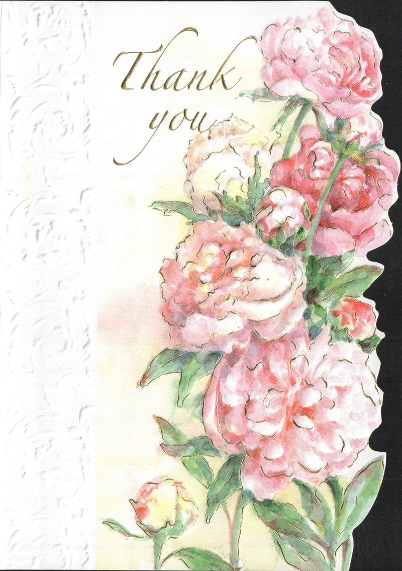 Thank You Card - Pink Flowers - Shelburne Country Store