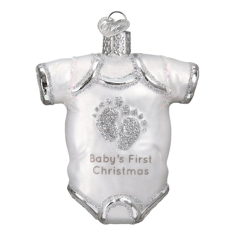 Old World Christmas White Baby Onesie - Shelburne Country Store
