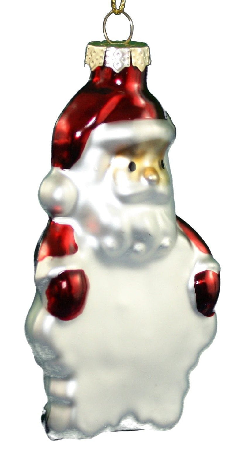 4 Inch Glass Ornaments To Personalize - Santa Claus - Shelburne Country Store