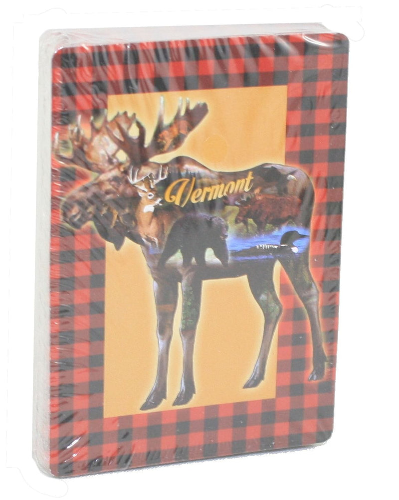 Tartan Moose Playing Cards in Case - Shelburne Country Store