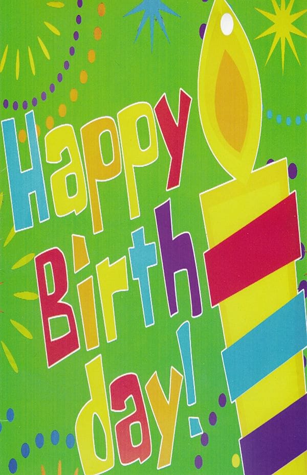 Birthday Candles Card - Shelburne Country Store