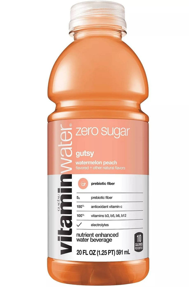 Vitamin Water Zero Gutsy - Watermleon Peach 20 oz - Shelburne Country Store