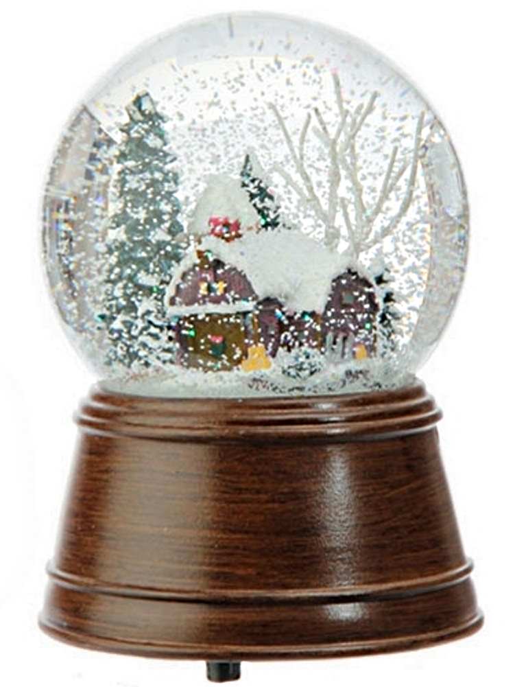 Rustic Musical Water Globe - - Shelburne Country Store