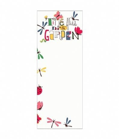 Hatley Magnetic List Pad - Time Flies In The Gard - Shelburne Country Store