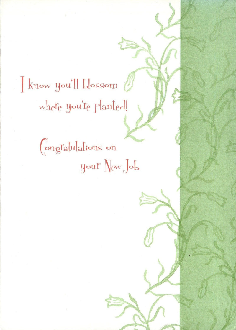New Job Card - Blossom Where You're Planted - Shelburne Country Store