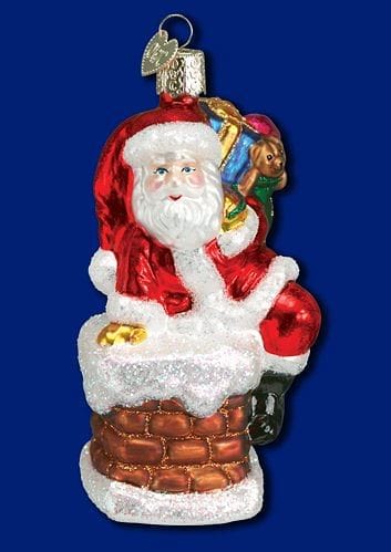 Old World Christmas Santa In Chimney - Shelburne Country Store