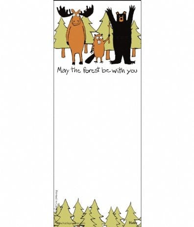Hatley Magnetic List Pad - May The Forest Be With You - Shelburne Country Store