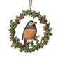 4.25 Inch Robin in a Berry Wreath - Shelburne Country Store