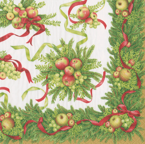 Apples And Greenery - Napkin Luncheon - Shelburne Country Store