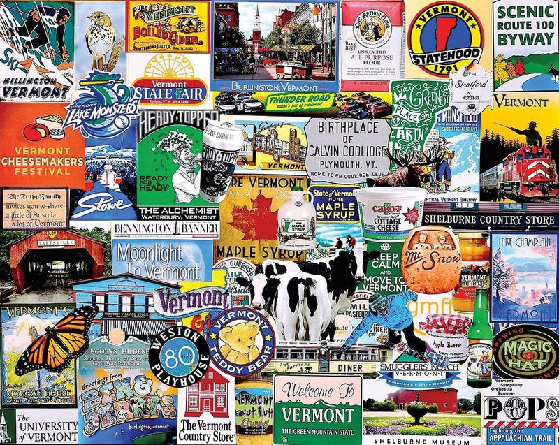 I Love Vermont - 1000 Piece Puzzle - Shelburne Country Store