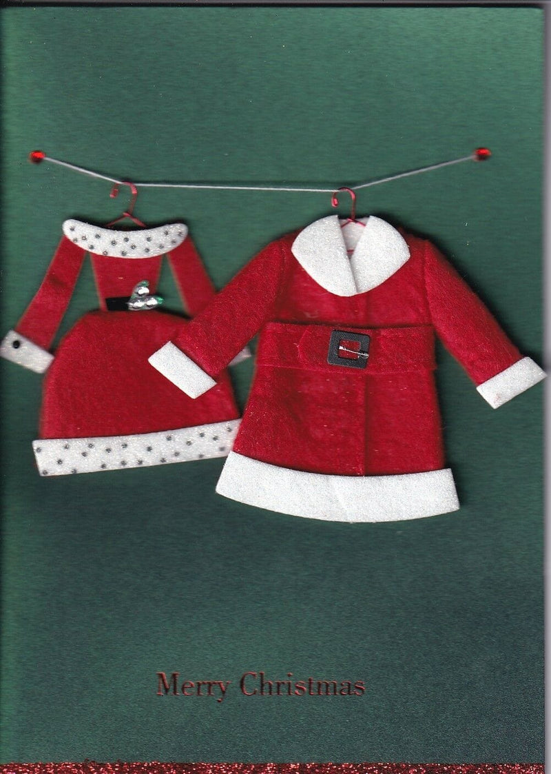2 Santa Suit Christmas Card - Shelburne Country Store