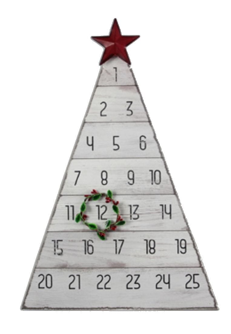 Tin Christmas Tree Countdown - Shelburne Country Store