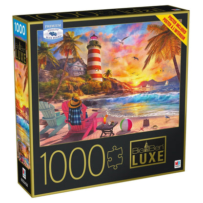 Big Ben Luxe 1000-Piece Jigsaw Puzzle - Tropical Sunset - Shelburne Country Store