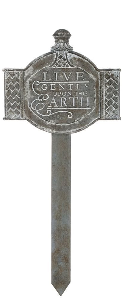 Serenity Garden Stake - Live Gently upon this Earth - Shelburne Country Store