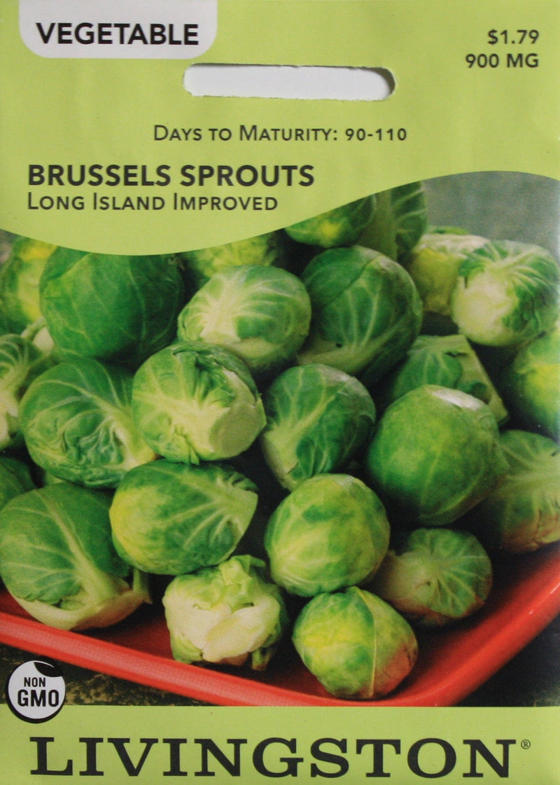 Seed Packet - Brussels Sprouts - Long Island Improved - Shelburne Country Store