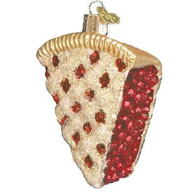 Piece of Cherry Pie Glass Ornament - Shelburne Country Store