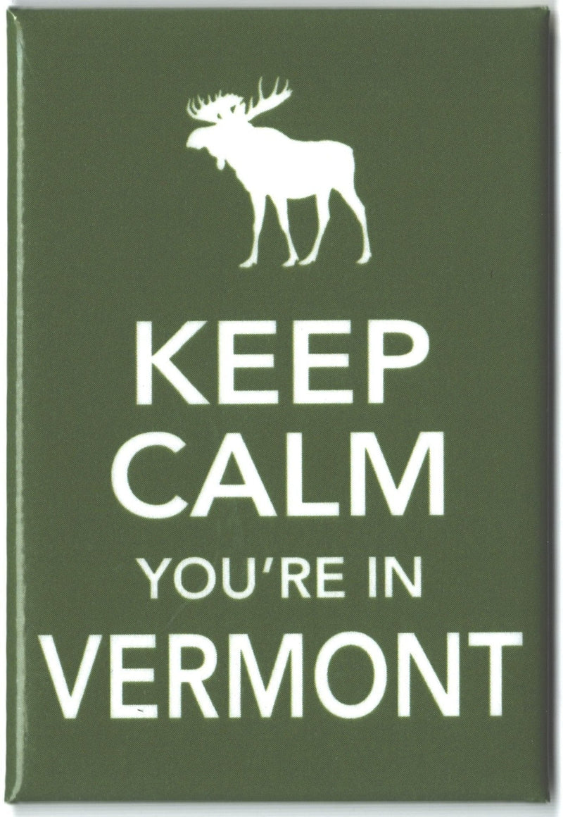 Keep Calm Moose - 2x3 Magnet - Shelburne Country Store