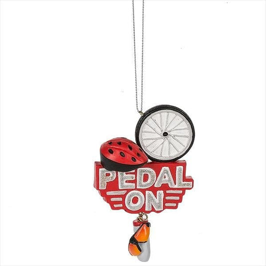 Pedal On Bike Ornament - Shelburne Country Store