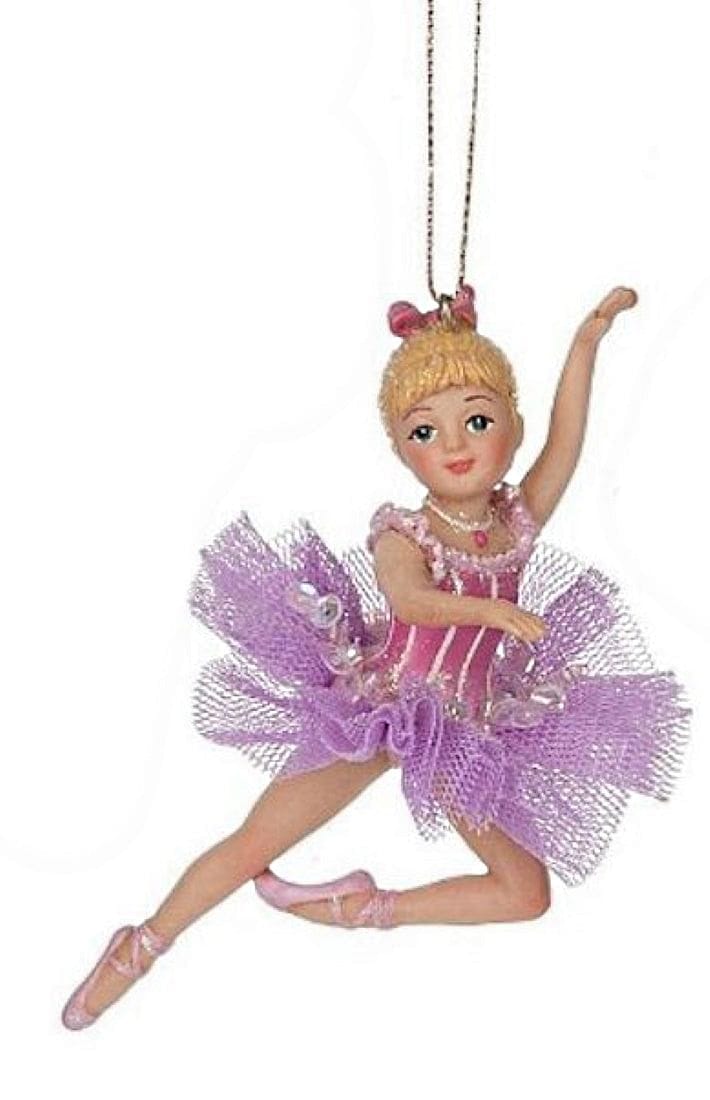 Ballerina Girl Ornament -  Blue - Shelburne Country Store