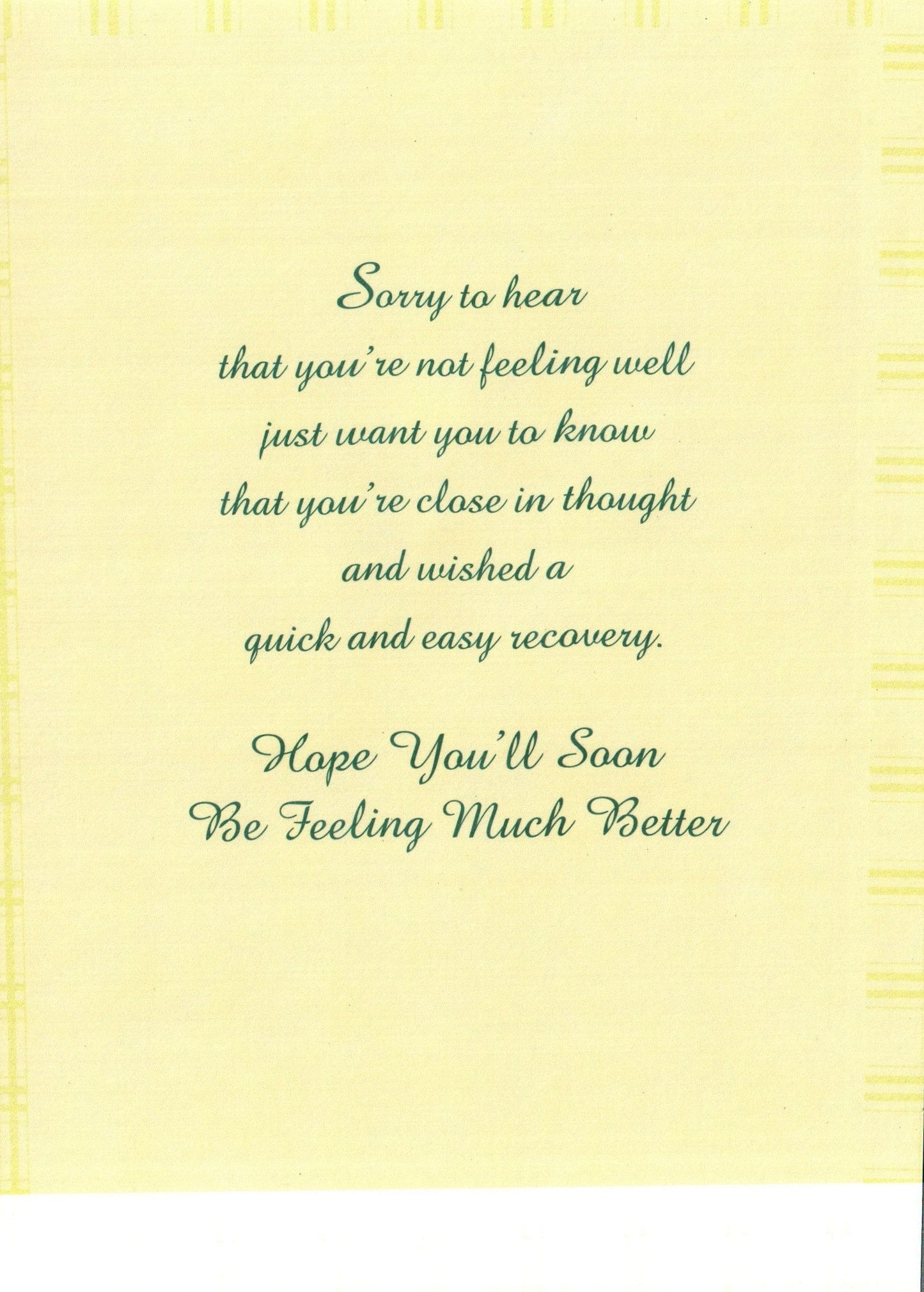Get Well Card - Quick And Easy Recovery - Shelburne Country Store