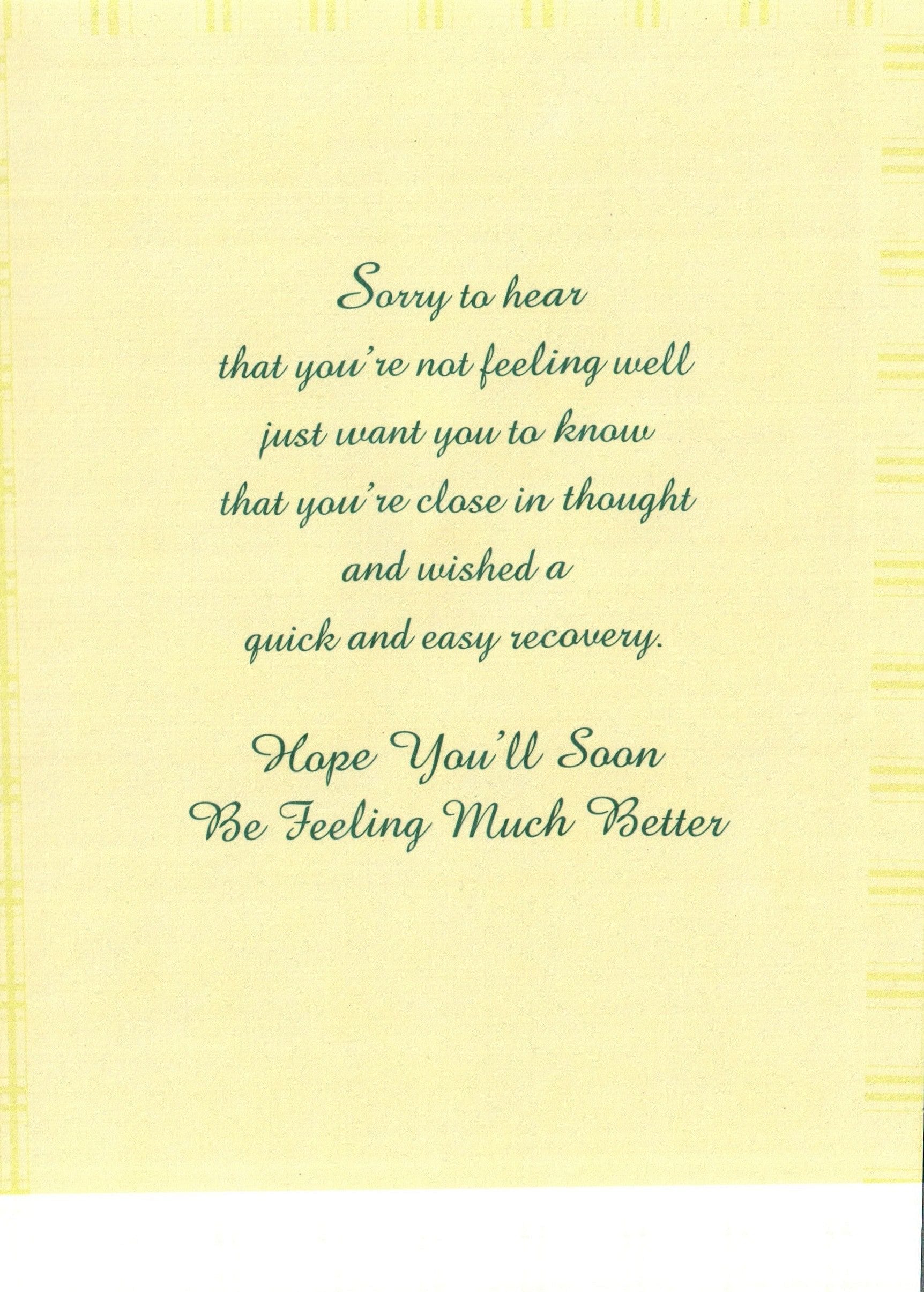 Get Well Card - Quick And Easy Recovery - Shelburne Country Store