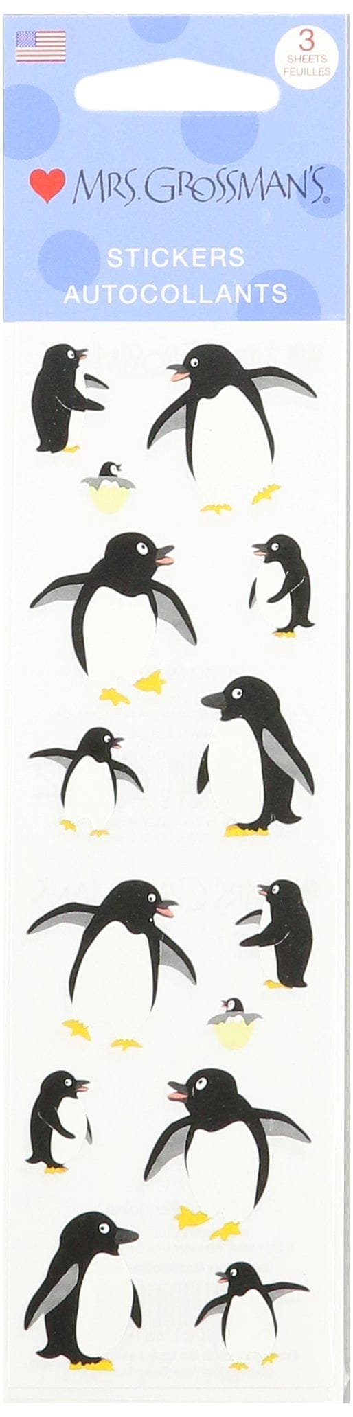 Mrs Grossman's Stickers - Playful Penguins - Shelburne Country Store
