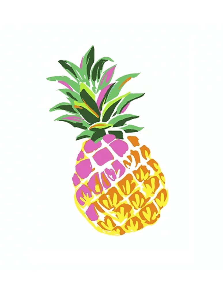 Pineapple Sticker - Large (4 Inch) - Shelburne Country Store