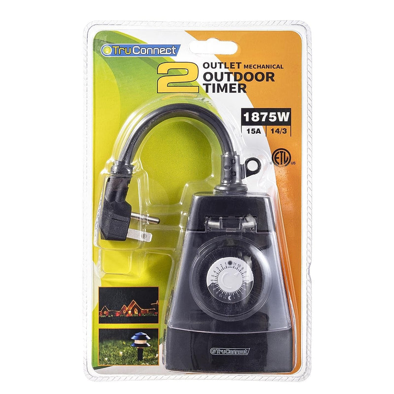 TruConnect Outdoor Timer Outlet: 2 Outlets, 48 settings - Shelburne Country Store