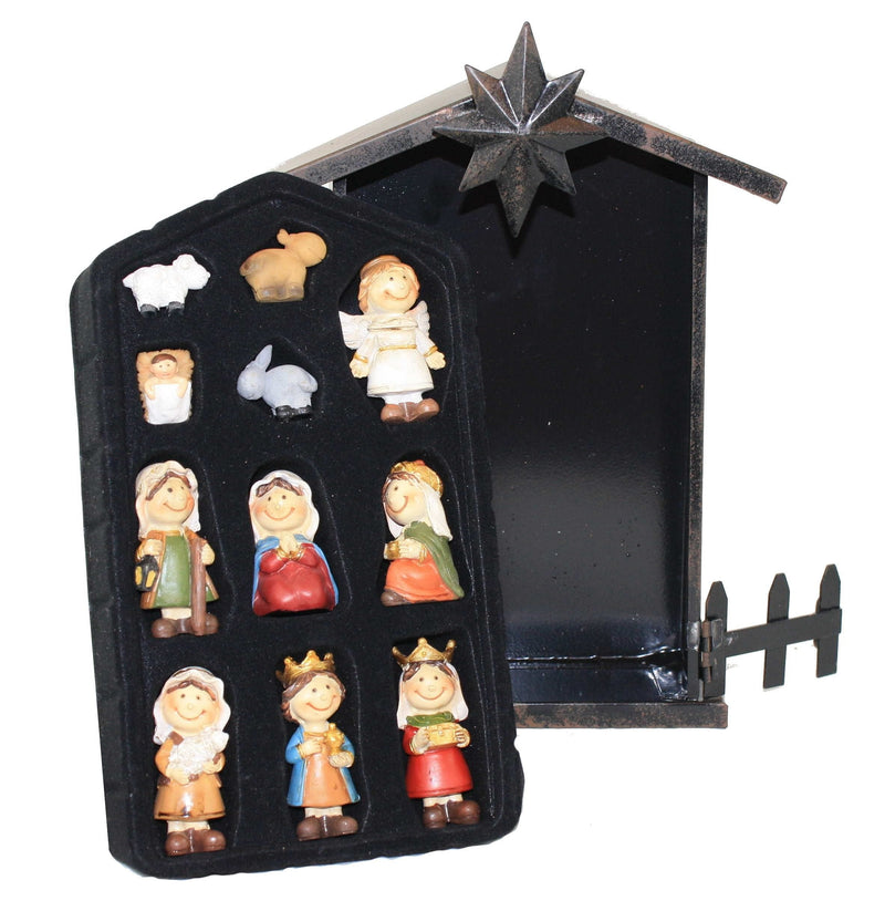 11 Piece mini Nativity Set -  Traditional - Shelburne Country Store