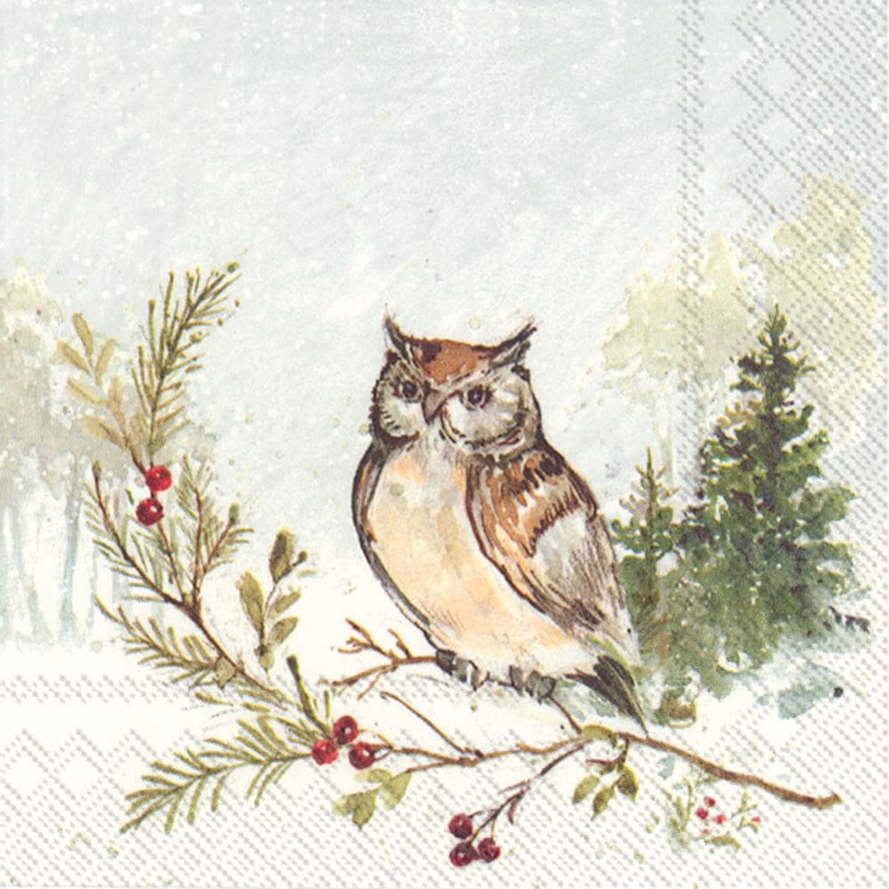 Woodland Owl Cocktail Napkin - Shelburne Country Store