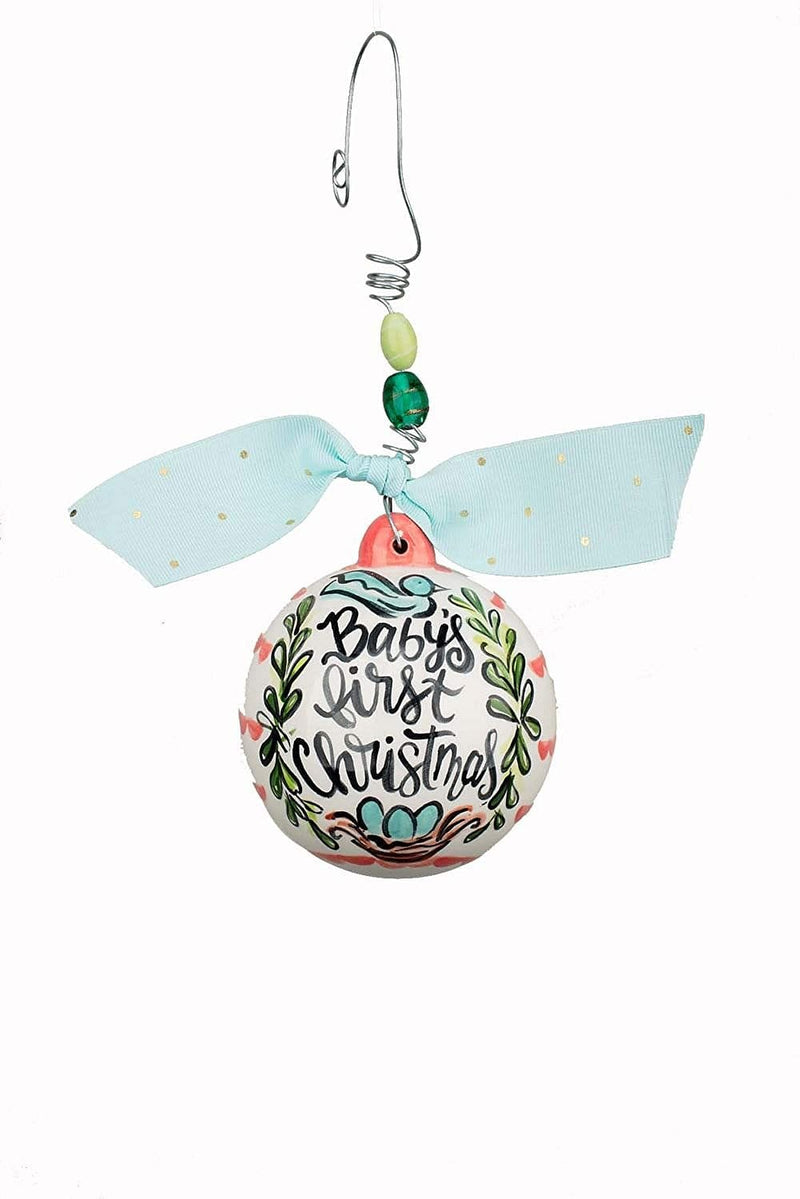 Baby Girl 1st Bird Nest Ornament - Shelburne Country Store