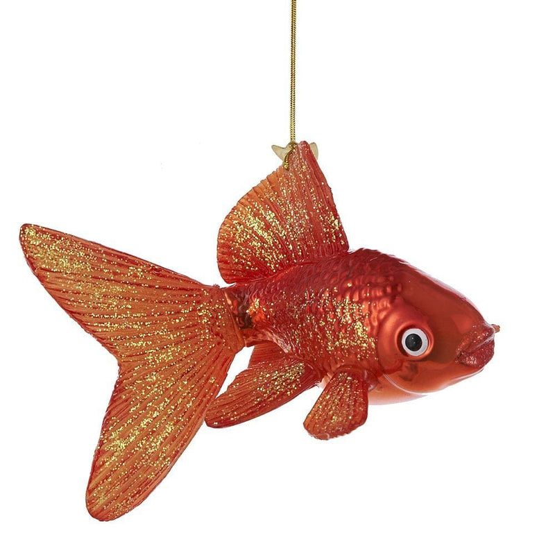 5 inch Noble Gems Glass Goldfish Ornament - Shelburne Country Store