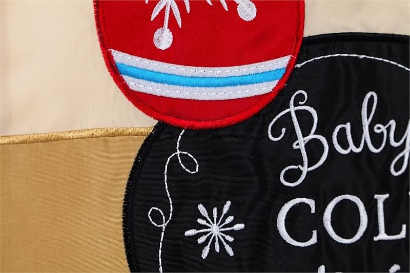 Baby It's Cold Mittens Garden Applique Flag - Shelburne Country Store