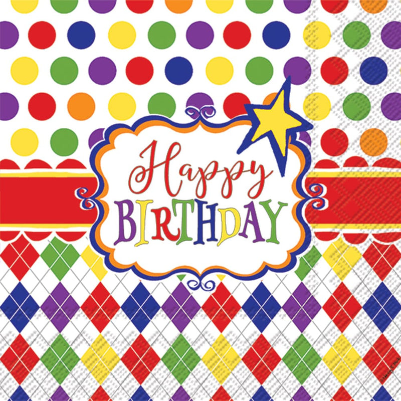 Birthday Party Fun Lunch Napkin - Shelburne Country Store