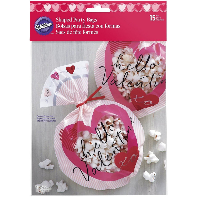 Wilton Hello Valentine Treat Bags, 15 Count - Shelburne Country Store
