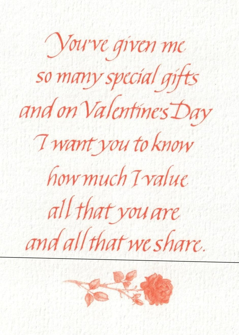 Rose Valentine's Day card - Shelburne Country Store