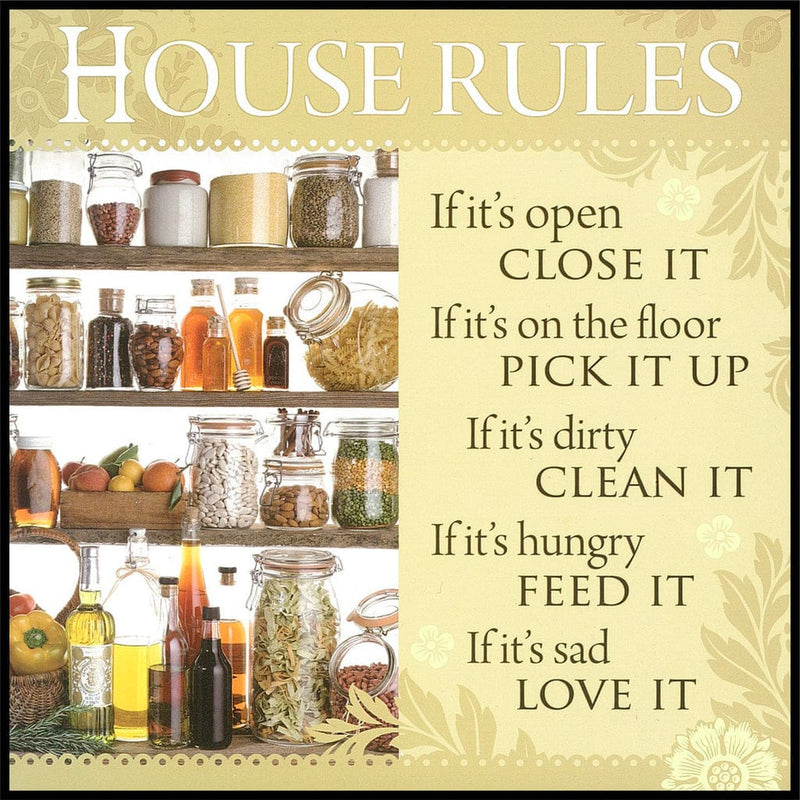 Kitchen Tea Towel - House Rules - Shelburne Country Store