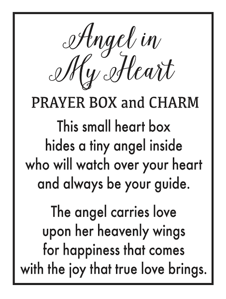 Angels in My Heart Prayer Box Charm - Shelburne Country Store