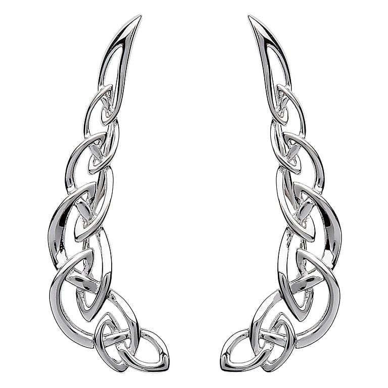 Silver Celtic Knot Climber Earrings - Shelburne Country Store