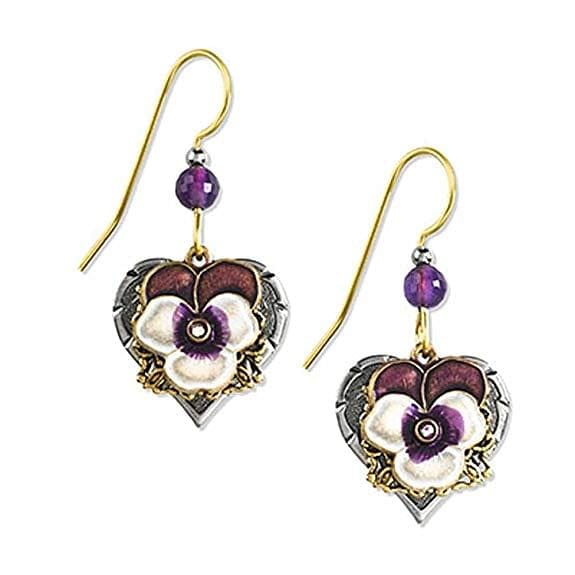 Purple Violet Filigree  Earrings - Shelburne Country Store