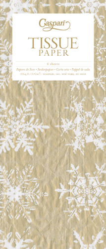 Snowfall Gold - Tissue Pkg 4 Sheets - Shelburne Country Store