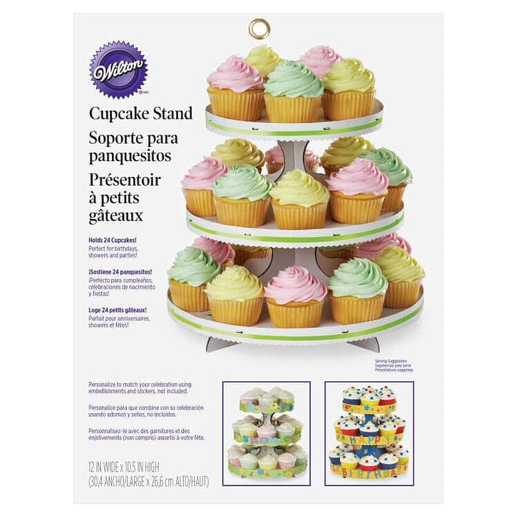 3-Tier Cupcake Stand - White - Shelburne Country Store