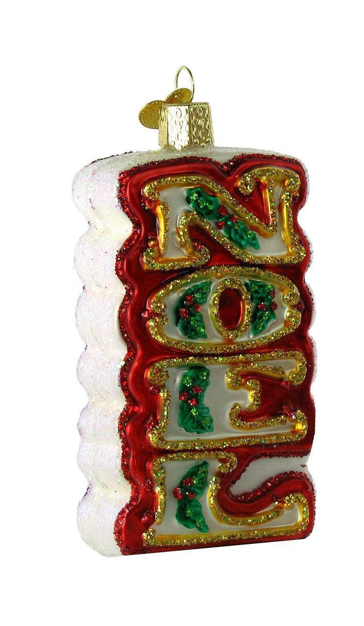 Old World Christmas Noel Glass Ornament - Shelburne Country Store