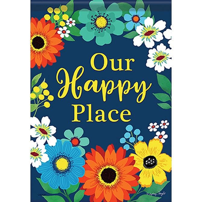 Happy Floral Durasoft Large Flag - 28" x 40" - Shelburne Country Store