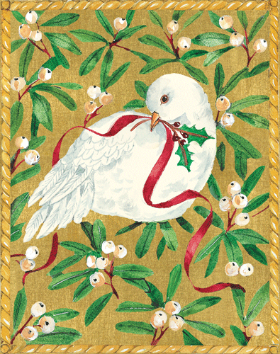 Peace Dove - Christmas Card Box A Size 16 Count - Shelburne Country Store