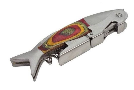 Waiter's Corkscrew Fish - Red - Shelburne Country Store