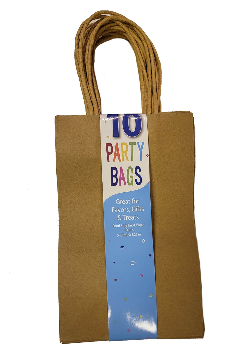 Kraft Paper Party Gift Bags - 10 Pack - Shelburne Country Store
