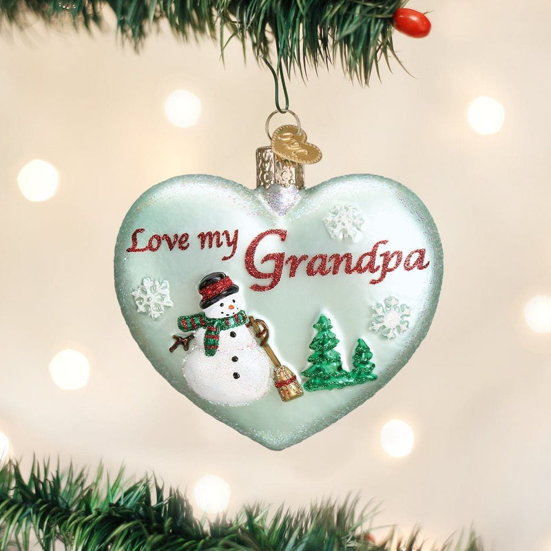 Old World Christmas Grandpa Heart - Shelburne Country Store
